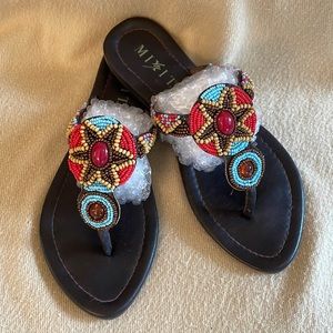 Beaded sandals